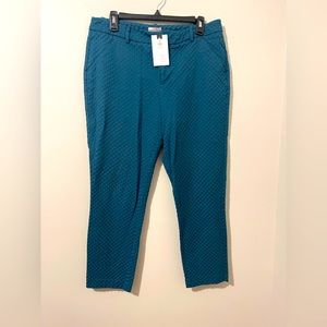 Ankle high dress pants turquoise size 12